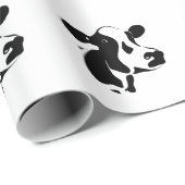 Cadeau Papier d'emballage de vache (Coin rond)