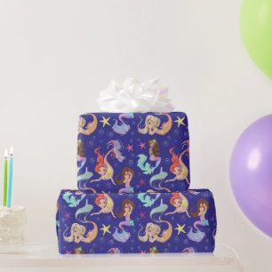 Cadeau Papier d'emballage de vie de sirène