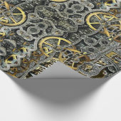 Cadeau Papier d'emballage de vitesses en métal de (Coin)