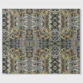 Cadeau Papier d'emballage de vitesses en métal de (Plat)