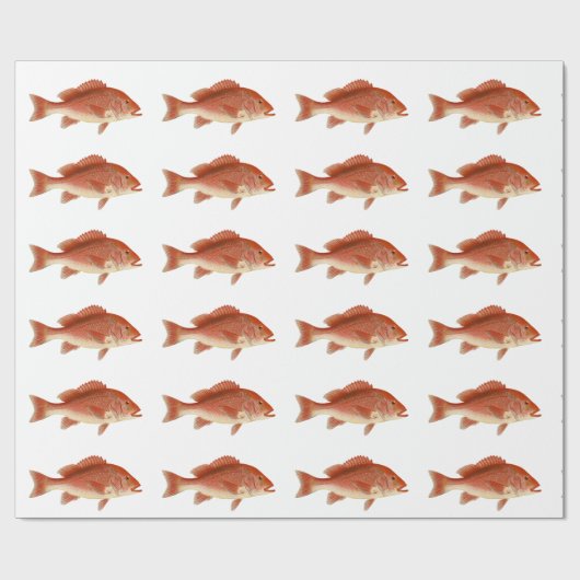 Cadeau Papier d'emballage de vivaneau (Plat)