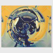 Cadeau Papier d'emballage de voiture abstraite (Plat)