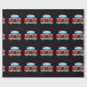 Cadeau Papier d'emballage de voiture classique (Plat)