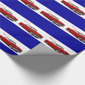 Cadeau Papier d'emballage de voiture classique (Coin)