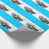 Cadeau Papier d'emballage de voiture classique (Coin)