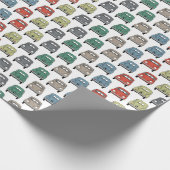 Cadeau papier d'emballage de voiture classique colorée (Coin)