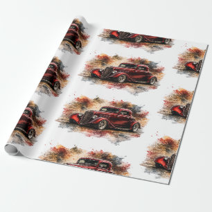 Cadeau Papier d'emballage de voiture de muscle américaine