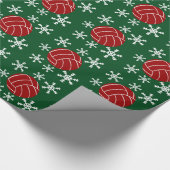 Cadeau Papier d'emballage de volleyball de vacances (Coin)
