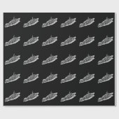 Cadeau Papier d'emballage de Washington de cuirassé (Plat)