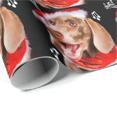 Cadeau Papier d'emballage de Weimaraner (Coin rond)