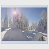 Cadeau Papier d'emballage de Winterscape (Plat)