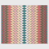 Cadeau Papier d'emballage de zigzag de Chevron de (Plat)