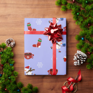 Cadeau Papier d'emballage décoratif pour décor de Noël Or