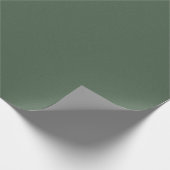 Cadeau Papier d'emballage décoratif vert moderne texturé (Coin)