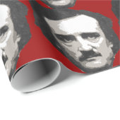 Cadeau Papier d'emballage d'Edgar Allen Poe (Coin rond)
