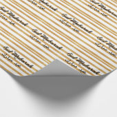 Cadeau Papier d'emballage d'Eid Mubarak d'or (Coin)