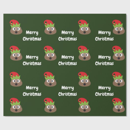 Cadeau Papier d'emballage d'Emoji de dunette de Noël (Plat)