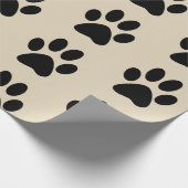 Cadeau Papier d'emballage d'empreinte de patte (Coin)