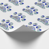 Cadeau Papier d'emballage d'empreinte de patte (Coin)