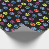 Cadeau Papier d'emballage d'empreinte de patte vide (Coin)