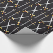 Cadeau papier d'emballage d'épées (Coin)