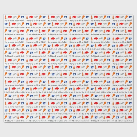 Cadeau Papier d'emballage des Buffalo Bills (Plat)