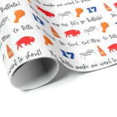 Cadeau Papier d'emballage des Buffalo Bills (Coin rond)