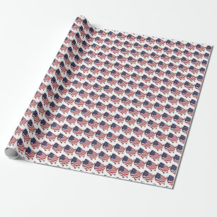 Cadeau Papier d'emballage des Etats-Unis de drapeau de