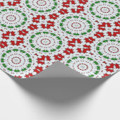 Cadeau Papier d'emballage d'étoiles rouges de vert de (Coin)