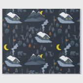 Cadeau Papier d'emballage d'hiver (Plat)