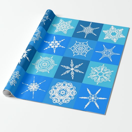 Cadeau papier d'emballage d'hiver (Déroulé)