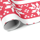 Cadeau Papier d'emballage d'hiver de Noël sans couture de (Coin rond)