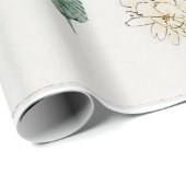 Cadeau Papier d'emballage d'impression à fleurs JAPONAISE (Coin rond)