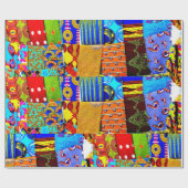 Cadeau Papier d'emballage d'impression africain coloré de (Plat)