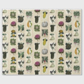 Cadeau Papier d'emballage d'impression botaniques (Plat)