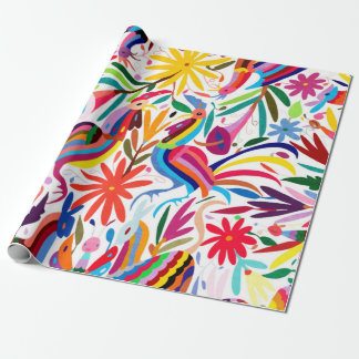 Cadeau Papier d'emballage d'impression couleur Otomi