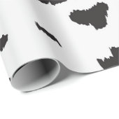 Cadeau Papier d'emballage d'impression dalmate (Coin rond)