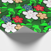 Cadeau Papier d'emballage d'impression de fleurs (Coin)