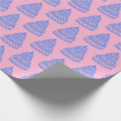 Cadeau Papier d'emballage d'impression de gâteau bleu et  (Coin)