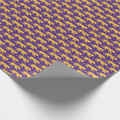 Cadeau Papier d'emballage d'impression de tigre violet et (Coin)