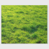 Cadeau Papier d'emballage d'impression d'herbe verte (Plat)