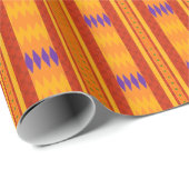 Cadeau Papier d'emballage d'impression Kente géométrique (Coin rond)