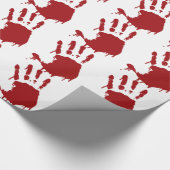 Cadeau Papier d'emballage d'impression manuelle sanglant (Coin)