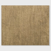 Cadeau Papier d'emballage d'impression rustique de tissu (Plat)