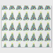 Cadeau Papier d'emballage d'Infini-Arbre (Plat)