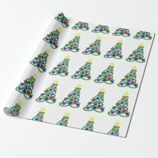Cadeau Papier d'emballage d'Infini-Arbre (Déroulé)