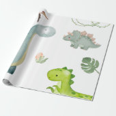 Cadeau Papier d'emballage dinosaure (Déroulé)