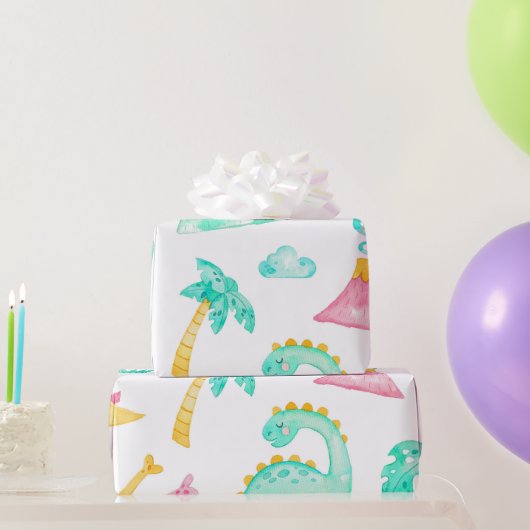 Cadeau Papier d'emballage dinosaure (Cadeaux de fête)