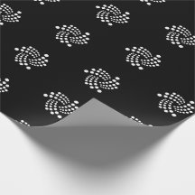 Papier d'emballage d'iota (logo blanc)