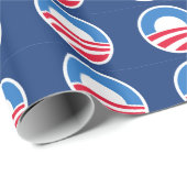 Cadeau Papier d'emballage d'Obama (Coin rond)